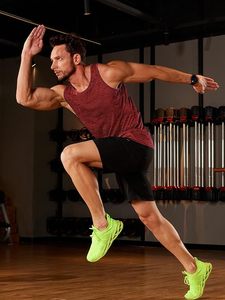 เสื้อกล้ามออกกำลังกายแขนกุดแห้งเร็วสำหรับผู้ชายเสื้อสำหรับออกกำลังกายในยิมเสื้อเพาะกาย - Product Image 3