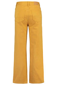 Jean personnalisé avec étiquette et bouton en cuir, pantalon décontracté en denim de coton pour femme, style OEM avec fermeture éclair à la taille en tissu technique et élasthanne - Product Image 3