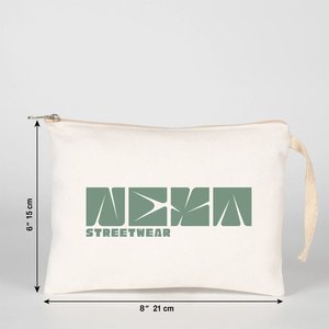 Pochette en coton laminé imprimée par sublimation personnalisée, 8 x 6 pouces (21 x 15 cm), sacs promotionnels - Product Image 1