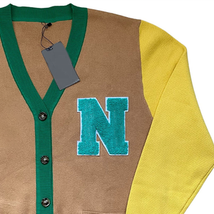 Norfolk State University Women's <b>Varsity</b> <b>Cardigan</b> Sweater Button-Up College Style Letterman Custom Embroidery Acrylic Custom - Product Image 5