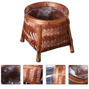 Tienphong Wholesale Handwoven Bamboo Home <b>Storage</b> <b>Basket</b> Fresh Flower <b>Basket</b> Decorative Bamboo Woven <b>Basket</b> - Product Image 4