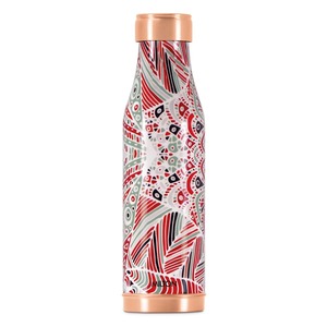 Luxury Printed Design Copper Bottle Stylish Pure Copper Water Bottle Eco Friendly Leakproof <b>Flask</b> for Home Office & Travel Use - Product Image 3