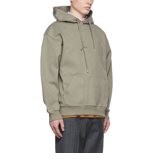 Sudadera con capucha de algodón 100% para hombre, Sudadera de felpa francesa de gran tamaño con técnica bordada para otoño - Product Image 2