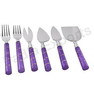 ที่ตักชีสและช้อนโลหะอุปกรณ์ตัดและเสิร์ฟชีสทำจากสเตนเลสสตีลมีด้ามจับทำจากเรซิน - Product Image 1