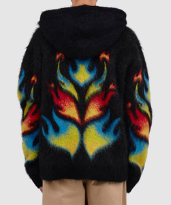 Sudadera con Capucha de Mohair a Precio de Mayoreo, Logotipo Bordado con Estampado Personalizado, Fabricación de Suéteres de Mohair, Suéteres de Hombre de Manga Larga de Mohair - Product Image 5