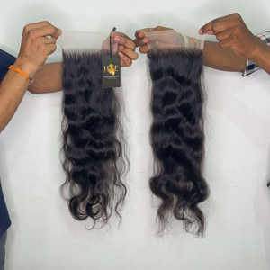 Rizado 5x5 6x6 Virgen cutícula alineada crudo indio templo cabello humano Hd transparente completo cierre de encaje pelucas - Product Image 2