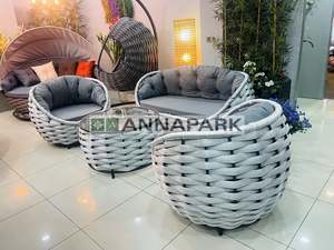 Annapark Ensemble de canapés de jardin en corde tissée de haute qualité Ensemble de meubles de jardin pour l'intérieur et l'extérieur pour hôtels restaurants et terrasses Vente en gros - Product Image 2