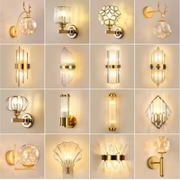 Applique murale LED en cristal de luxe moderne nouveau design d'intérieur pour la maison E27 couloir chambre salon chevet applique murale décorative