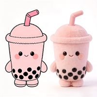 Großhandel Bubble Tea Plüschtier – Personalisierte, niedliche, weiche Kuschel-Milchtee-Tasse-Puppe – Individuelles Plüschtier in Form einer Milchtee-Tasse