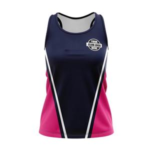 Camiseta sin mangas de sublimación larga de punto para mujer de todos los tamaños hecha a medida, camiseta de moda transpirable ecológica con sublimación personalizada - Product Image 1