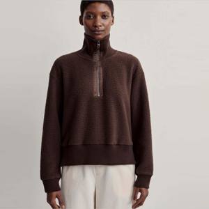 Women Half-Zip <b>Fleece</b> Pullover Warm and Stylish Cozy Jacket Perfect for Everyday and Outdoor Use - Product Image 2