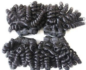 Ready-to-Ship Brazilian <b>Hair</b> Weave <b>Extensions</b> Raw <b>Curly</b> Wave Afro Double-Drawn Human <b>Hair</b> Bundles Weft Most Expensive Remy" - Product Image 2