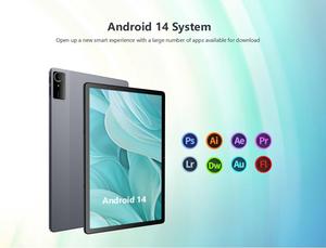 Máy tính bảng 2 trong 1 băng tần kép Wifi 6 kết nối ổn định tải xuống nhanh hơn Hệ điều hành Android 14 128GB thông minh có khả năng điện dung 3g - Product Image 4