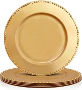Assiette de présentation en métal de style américain, écologique, luxueuse et élégante, couleur or - MOQ de 100 pièces pour les événements de Thanksgiving et les décorateurs - Product Image 3