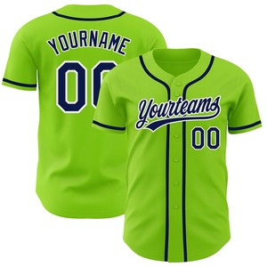 Meilleures ventes Vêtements d'équipe personnalisés Maillot de baseball authentique bleu marine à fines rayures et en or - Product Image 1