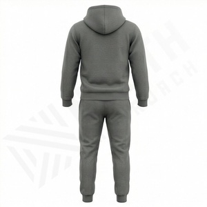 Conjunto Deportivo Premium de Dos Piezas para Hombre, Sudadera con Capucha Extra Grande y Pantalones Deportivos de Felpa, Ropa Deportiva para Gimnasio - Product Image 2
