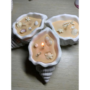 Seashell <b>Candle</b> Natural Seashell Wax Handmade With Sea Fragrance Seashell <b>Candle</b> For Wedding Table And Home Ambience - Product Image 5