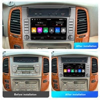 MEKEDE Android Car Multimedia Stereo GPS Navigasi Car-play Head Unit untuk Toyota Land Cruiser 100 LC100 8 inci 1998 - 2007
