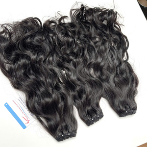 Extensiones de cabello humano ondulado natural, pelo vietnamita sin procesar - Product Image 1