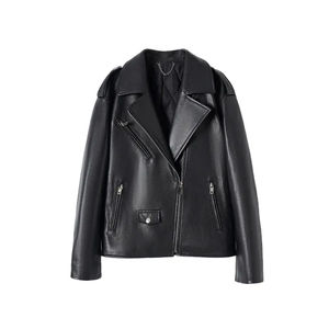 Chaqueta de Cuero Casual para Mujer, Estilo Urbano, de Alta Calidad, Impermeable, Cortavientos, Transpirable, de Secado Rápido, Personalizable y Sostenible - Product Image 1