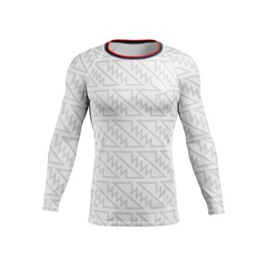 2025 Customized Compression Rash guard Men Quick Dry Gym Wear Long Sleeves Breathable Spandex Fabric Fitness MMA Use OEM Service - Product Image 2