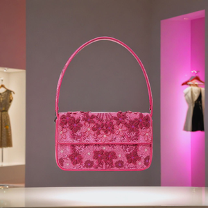 Bolso de mano de diseñador con cuentas hecho a mano de estilo indio multicolor, fiesta de compras de noche de estilo bohemio de glowin fashion - Product Image 5