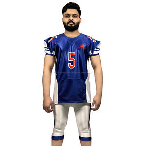 Uniforme de fútbol americano profesional de alto rendimiento cómodo duradero transpirable Jersey con pantalones de manga corta de talla grande - Product Image 1