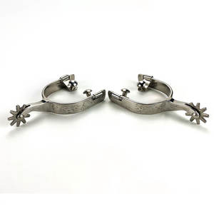 En stock Éperons de cheval en acier inoxydable Éperons de bottes de cowboy western Autres produits d'équipement équestre Fabriqués au Pakistan - Product Image 6