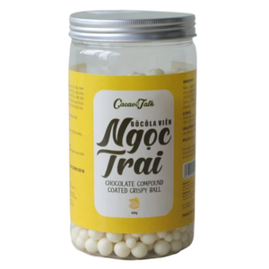 ลูกบอลกรอบสีขาวช็อคโกแลตระดับพรีเมี่ยมสีขาว4กก. ของเวียดนาม400ก. แข็งเหมาะสำหรับตกแต่งเค้กฮาลาลขายส่งราคาดี - Product Image 1