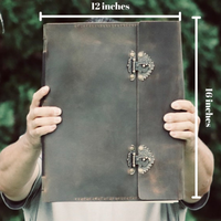 Mega Giant Generational Dual lock Family Tome Rustic Antique Heirloom Book Personalized Grimoire Large Big Book of Shadows