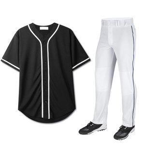 Prix de gros – Uniformes de baseball et de softball 100 % polyester pour hommes – Ensemble maillot et pantalon de haute qualité à faible MOQ – Tenue de baseball - Product Image 1