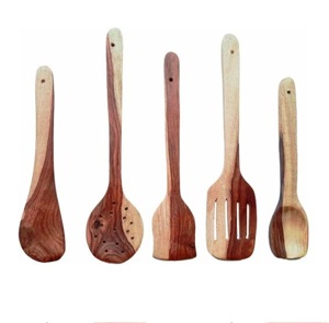 Juego de 2 servidores de ensalada, juego de servidores de ensalada de madera de mango, Juego de 2 servidores de ensalada de madera, Juego de 2 KETCHENWAR ÚNICO HECHO A MANO - Product Image 6