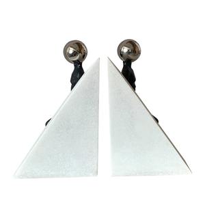 Modern <b>Standing</b> Bookends Ideal for Study Table Room Decor Office Desk and Minimalist Interior Display Handcrafted From India - Product Image 3