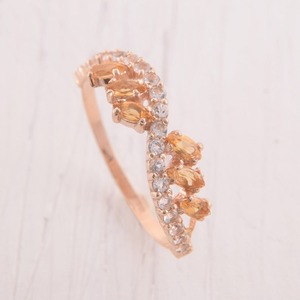 925 Sterling Silver Boho Style <b>Citrine</b> Gemstone Jewelry Handmade Trending Wedding <b>Ring</b> for Women Perfect Gift for Mom - Product Image 5