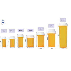 Frascos de Farmacia con Tapa Reversible de Plástico PP Ámbar - Product Image 4