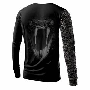 100% poliéster verano Camisetas nuevo diseño serpiente patrón sublimación Fitness Wear ropa Casual para tallas grandes - Product Image 4