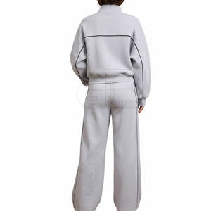 Ensemble deux pièces surdimensionné pour femmes, tenue tendance de la rue, avec un ajustement confortable, ensemble deux pièces surdimensionné tendance - Product Image 2