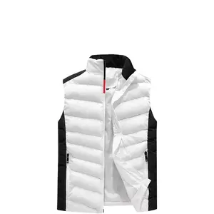 Customized sleeveless down jacket puffer vest custom custom logo puffer vest woven puffer vest ultralight down clothes winter