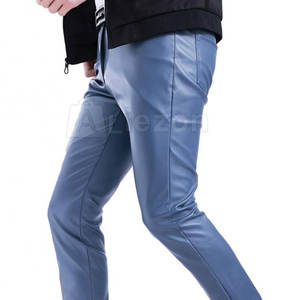 Pantalon en cuir personnalisé de haute qualité pour hommes Vente en ligne imperméable Pantalon en cuir pour hommes Vente en ligne - Product Image 5