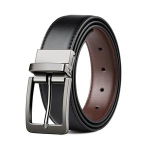 Cinturón de cuero genuino de capa superior Cinturón de vestir de alta calidad para hombres - Product Image 2