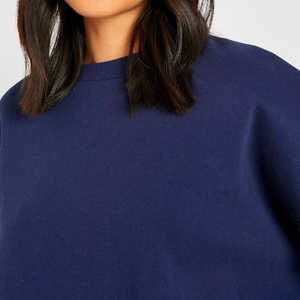 Último diseño de chándal de algodón, chándal suelto de manga larga, ropa informal transpirable de secado rápido, Color sólido - Product Image 6