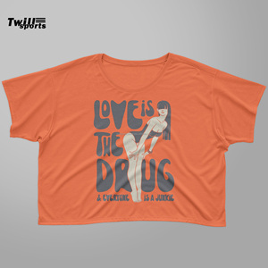 Haut court luxueux de qualité supérieure pour bébé fille t-shirts confort et élégance tissu solide couleurs et logo personnalisés écologiques coupe ajustée - Product Image 1