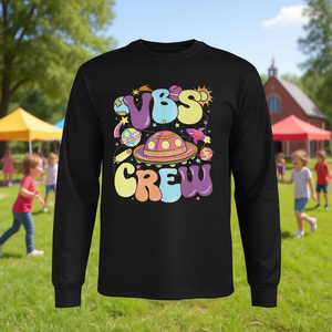 T-shirt éducatif à manches longues VBS Crew 2024 Stellar Vacation Bible School - Product Image 2