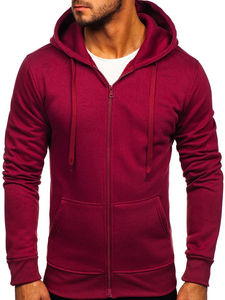 Nueva llegada sudaderas con capucha de cremallera completa por encargo de los hombres al por mayor sudadera de estilo de la calle de algodón de alta calidad con cremallera Sudadera con capucha - Product Image 6