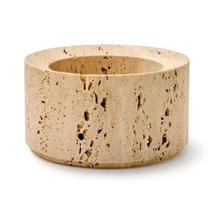 Hiện đại bằng đá cẩm thạch Trắng Tealight Cube nến chủ Trio tối giản trang trí giọng thủ công bảng trung tâm cao cấp nghệ nhân - Product Image 2