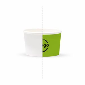 Gobelets en carton compostables P2P 120cc - Personnalisables, fond plein, qualité alimentaire, biodégradables - Product Image 2