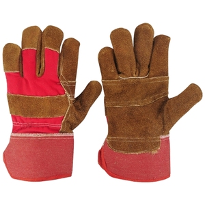 Gants de sport de protection contre les chocs de la meilleure qualité Gants de travail en cuir de vachette fendu et résistants aux coupures pour la sécurité - Product Image 2