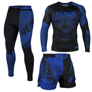 Pantalones Cortos de MMA Unisex de Compresión Deportiva Personalizados por Sublimación, Fabricados en Pakistán, Tejido de Microfibra, Spandex/Poliéster - Product Image 1