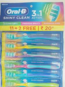 Or al B Brosse à dents propre et brillante 13 N Brosse à dents extra souple Soins bucco-dentaires pour adultes Multicolore avec poils souples à bon prix - Product Image 6