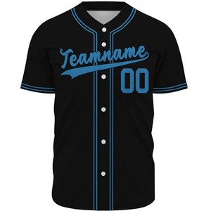เสื้อเบสบอลแบบสั่งทำ OEM คุณภาพสูง 100% โพลีเอสเตอร์ พิมพ์ลายแบบ Sublimation แห้งเร็ว ต้านเชื้อแบคทีเรีย ระบายอากาศได้ดี คอวี น้ำหนัก 220 กรัม - Product Image 2